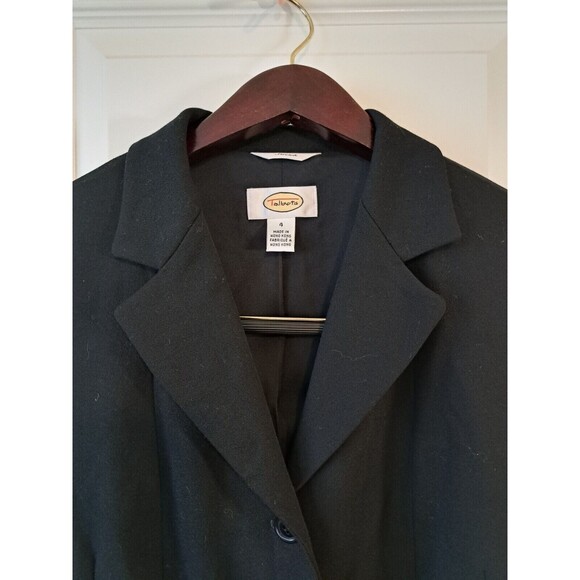 Talbots Other - Vintage Talbots Black Jacket Size 4 Wool Blend Button Up Stretch Career Classic